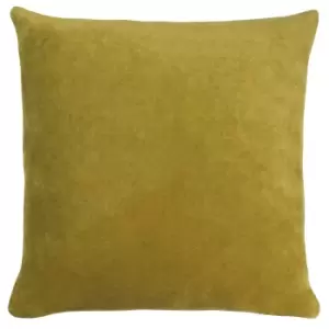 Solo Velvet Cushion Olive, Olive / 45 x 45cm / Polyester Filled