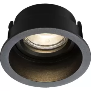 Knightsbridge - Dipa Single Fixed Round Anti-Glare Downlight Black - DIA1FRB