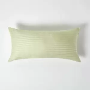 Sage Green Continental Egyptian Cotton Pillowcase 330 Thread Count, 40 x 80cm - Sage Green - Sage Green - Homescapes