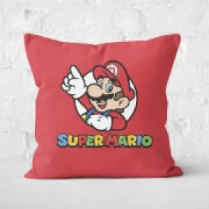 Super Mario Square Cushion - 40x40cm - Soft Touch