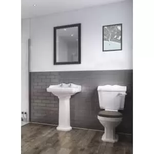 Mermaid Composite Grey Horizontal Tile Single Shower Panel - 1220 x 2440mm