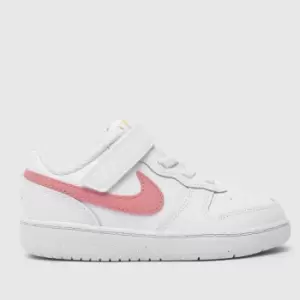 Nike White Court Borough Low 2 Girls Toddler Trainers