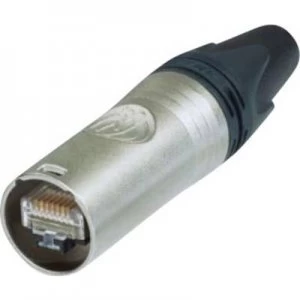 RJ 45 EtherCON CAT 6A connector Plug, straight Number of pins: 8P8C NE8MX6 Nickel Neutrik NE8MX6