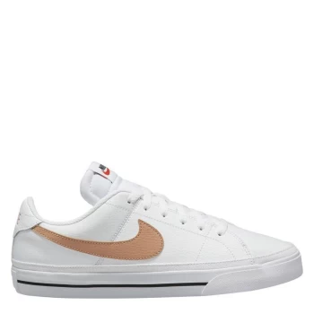 Nike Court Legacy Shoes - White/Cognac