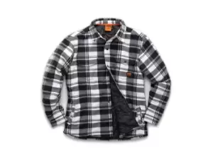 Scruffs T55357 Worker Padded Checked Shirt - XXL - Black/White