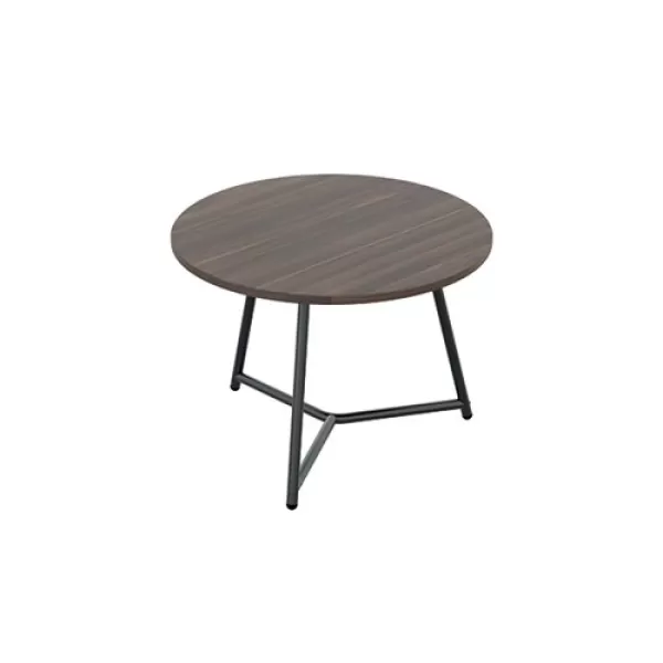 Jemini Trinity Low Table 600x600x435mm Dark WalnutBlack KF823377