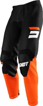 Shot Raw Burst Motocross Pants, black-orange, Size 26, black-orange, Size 26