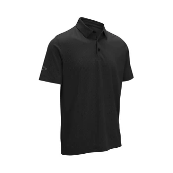 Callaway Jacquard Polo Shirt Mens - Black Heather