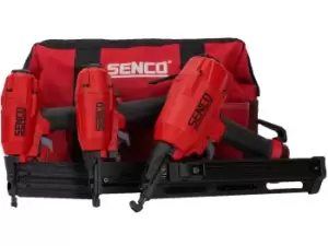 Senco 10S2001N Pneumatic 2nd Fix Nailer & Stapler 3pc Kit in Carry Bag