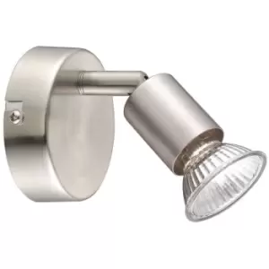 Fayetteville Single Spotlight Satin Nickel Metal GU10 1x50W - Merano