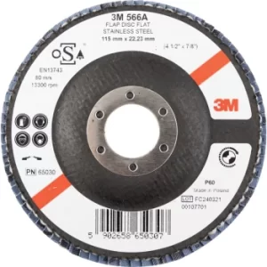 65030 566A Flat Flap Disc 115MM P60