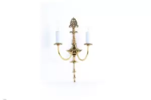 Eden Polished Brass Candle Wall Lamp