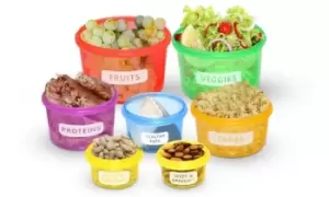 14 Piece BPA-Free Portion-Control Container Set: One