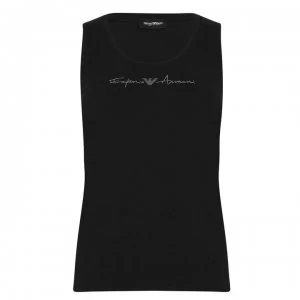 Emporio Armani Signature Vest Black Size L Women