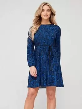 Hugo Kavori Snake Print Blue Women Dress