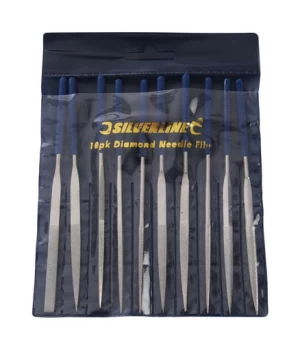 633509 Diamond Needle File Set 10pce - Silverline