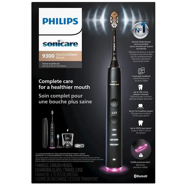 Philips Diamond Clean Smart Black Electric Toothbrush