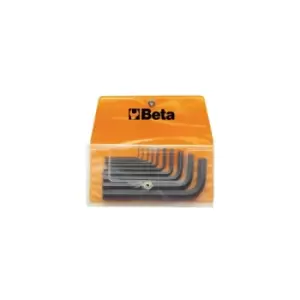 Beta Tools 96AS/B11 11pc Offset Hex Key Wrench Set in Wallet Burnished 000960749