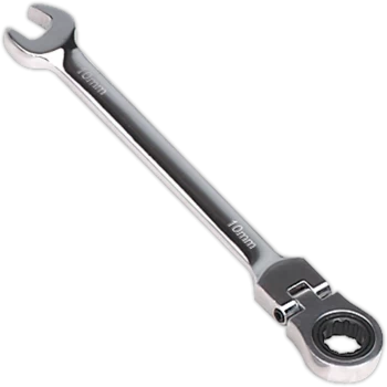 Sealey Flexible Head Ratchet Combination Spanner Metric 10mm