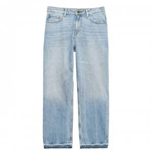 Jack Wills Cornwall Tapered Girlfriend Jeans - Pale Indigo