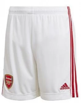 adidas Arsenal Junior 2020/21 Home Shorts - White, Size 13-14 Years