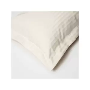 Belledorm Hotel Suite Satin Stripe 540 Thread Count 100% Cotton Oxford Pillow Case, Ivory