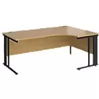 Dams International Right Hand Ergonomic Desk MCM18ERKO 1,800 x 1,200 x 725 mm