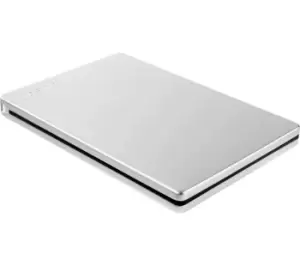 TOSHIBA Canvio Slim External Hard Drive - 1TB, Silver/Grey