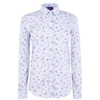 Gant Floral Stretch Shirt - Blue