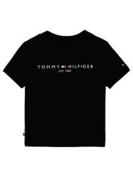 Tommy Hilfiger Baby Essential Short Sleeve T-Shirt - Black, Size Age: 3-6 Months