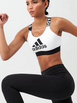 adidas Drst Brnd Bra - White, Size XS, Women