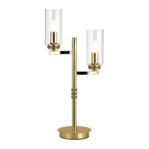 Luminosa Lighting - Table Lamp, 2 x E14, Polished Gold