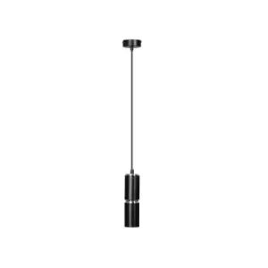 Emibig Modesto Black Slim Pendant Ceiling Light 1x GU10