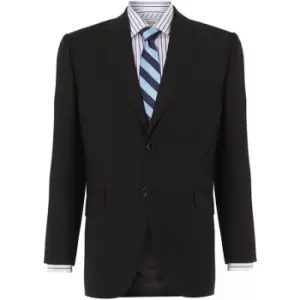 Howick Tailored Howard Fine Herringbone Suit Jacket - Black