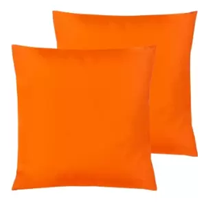 Plain Outdoor Twin Pack Cushion Orange