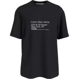 Calvin Klein Jeans Ck Address Logo Tee - Black