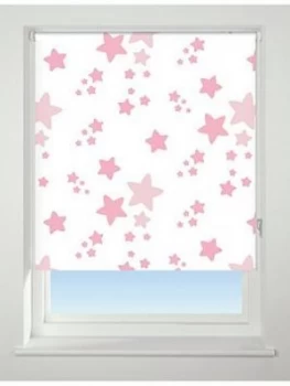 Twinkle Twinkle Blackout Roller Blind - Pink