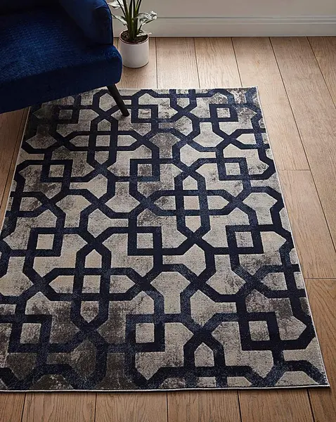 Avanti Geo Rug Blue/Grey 120X170 LO39302