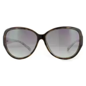 Ted Baker Oval Tortoise Green Grey Gradient Sunglasses