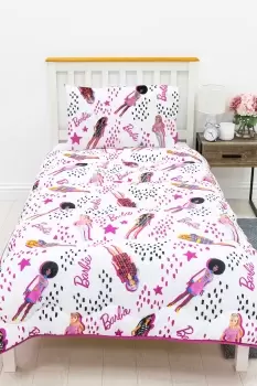 Barbie Stars 10.5 Tog Coverless Reversible Single Duvet - Pink