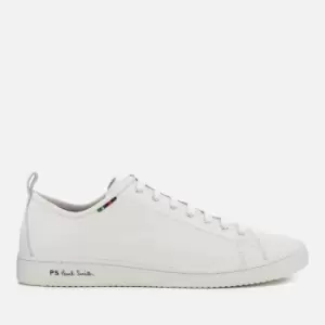 Paul Smith Mens Miyata Leather Low Top Trainers - White - UK 10