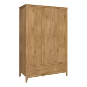 Heston 3 Door Wardrobe Pine