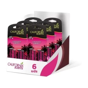 California Car Scents Coronado Cherry Car Air freshener Scent Sticks (Case Of 6)