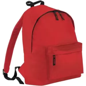 Beechfield - Childrens Junior Fashion Backpack Bags / Rucksack / School (One Size) (Bright Red)