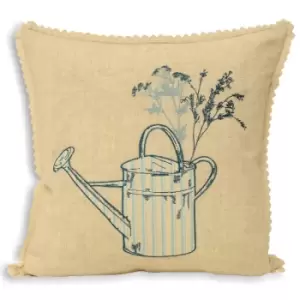 Riva Home Watering Can Cushion Cover (45x45cm) (Blue) - Blue