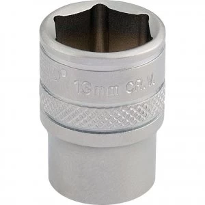 Draper 1/4" Drive Satin Finish Hexagon Socket Metric 1/4" 13mm