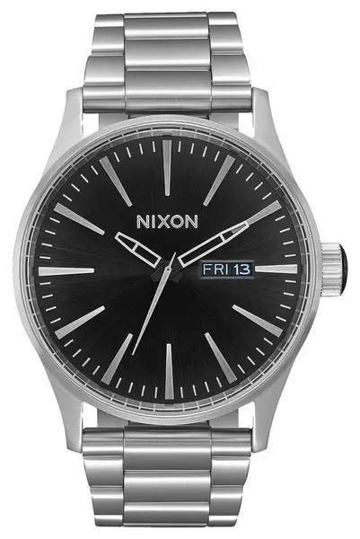 Nixon A356-2348-00 Sentry SS Black Sunray Stainless Watch