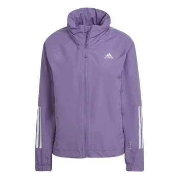 adidas BSC 3-Stripes RAIN. RDY Jacket Womens - Purple