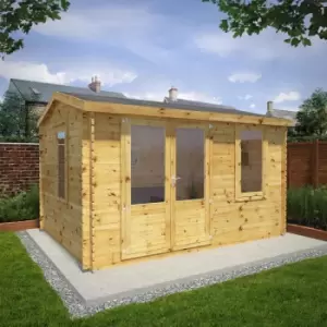 Mercia 4m x 3m 28mm Wall Home Office Elite Cabin