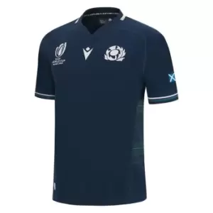 Macron Scotland Rugby Home Shirt 2023 2024 Adults - Blue